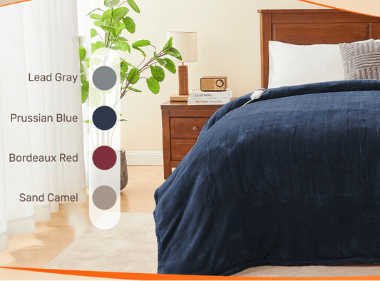 Peace Nest Heated Electric Throw Blanket – Soft Flannel Blanket with 10 Heat Levels, Timer & Auto Shut-Off - Home products with 50" x 60" | Sold by Uncle Wiener's Wholesale