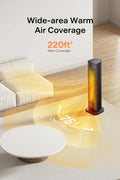 PELONIS Oscillating Ceramic Tower Indoor Space Heater for Home with Oscillation, Programmable Thermostat & ECO Mode, 12H Timer & Remote Control, Safety Protection, 23 Inches, 1500W, PHF15RSAPH23 - with Black | Sold by Uncle Wiener's Wholesale