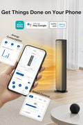 PELONIS Space Heater Large Room, 30" Smart Electric Heaters with Thermostat, App & Voice Remote, 4 Heat Settings, ECO Mode, 24H Timer, Oscillating Tower Heaters for indoor use, Bedroom, Office - with Black | Sold by Uncle Wiener's Wholesale