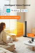 PELONIS Space Heater Large Room, 30" Smart Electric Heaters with Thermostat, App & Voice Remote, 4 Heat Settings, ECO Mode, 24H Timer, Oscillating Tower Heaters for indoor use, Bedroom, Office - with Black | Sold by Uncle Wiener's Wholesale