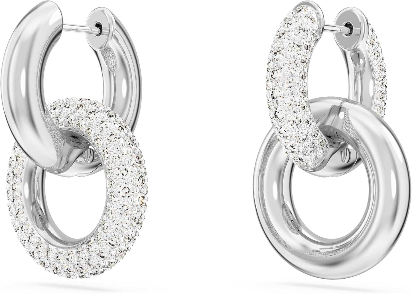 Pendientes de aro Swarovski Dextera 5671807 Bucle, Argent sterling - with | Sold by Uncle Wiener's Wholesale