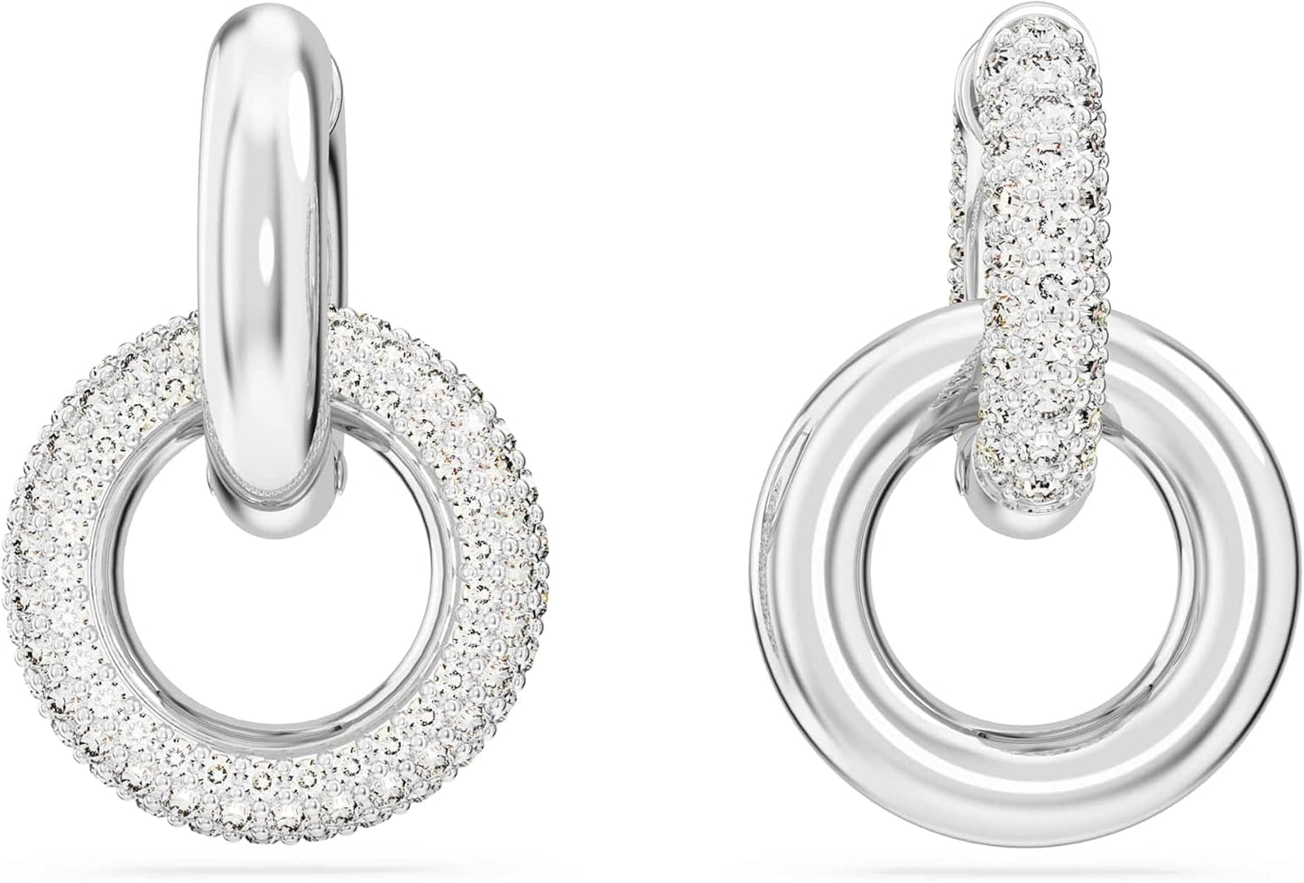 Pendientes de aro Swarovski Dextera 5671807 Bucle, Argent sterling - with | Sold by Uncle Wiener's Wholesale