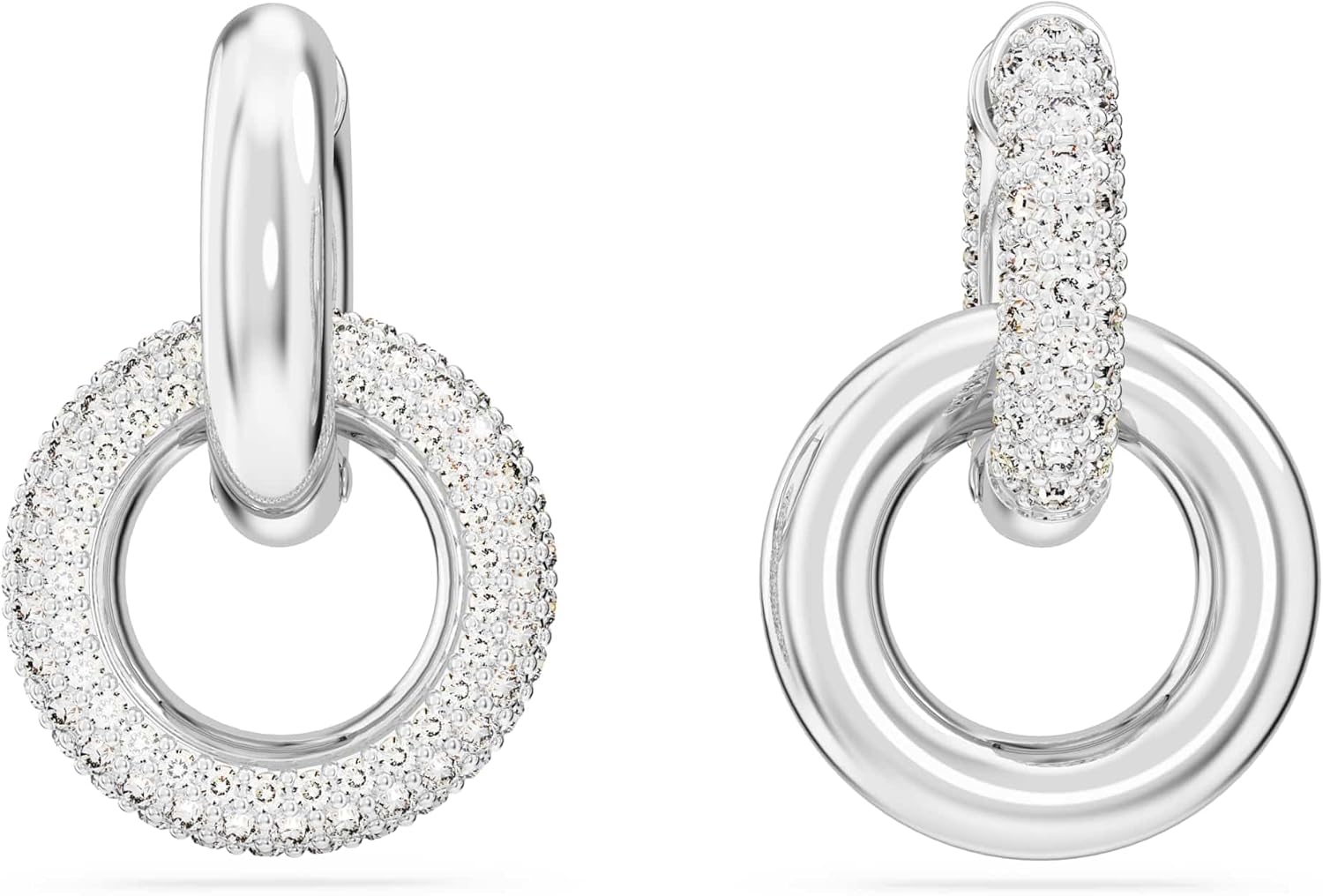Pendientes de aro Swarovski Dextera 5671807 Bucle, Argent sterling - with | Sold by Uncle Wiener's Wholesale