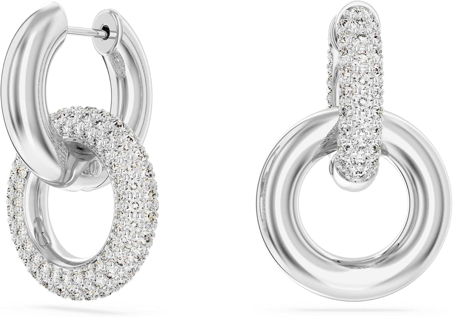 Pendientes de aro Swarovski Dextera 5671807 Bucle, Argent sterling - with | Sold by Uncle Wiener's Wholesale