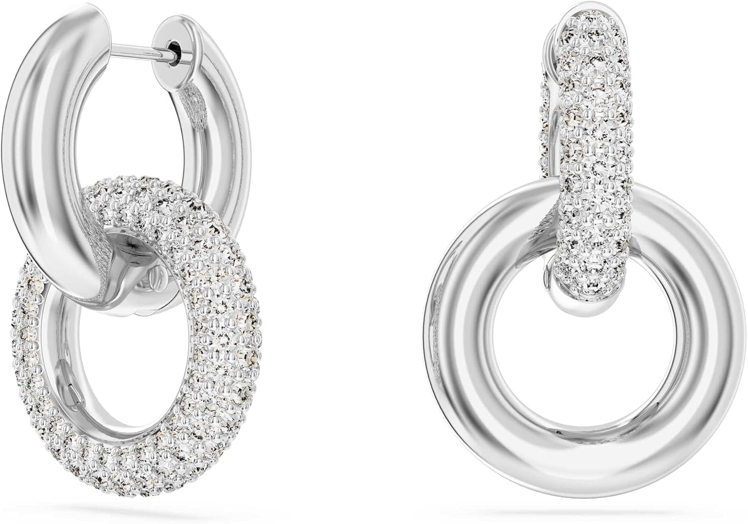 Pendientes de aro Swarovski Dextera 5671807 Bucle, Argent sterling - with | Sold by Uncle Wiener's Wholesale