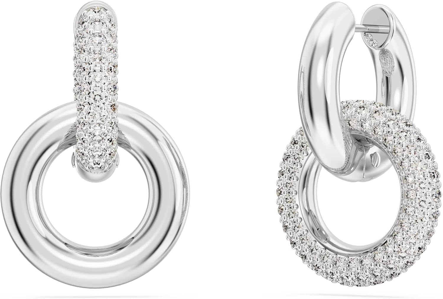 Pendientes de aro Swarovski Dextera 5671807 Bucle, Argent sterling - with | Sold by Uncle Wiener's Wholesale