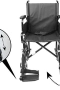 PEPE Mobility - Transport Wheelchair for Seniors, Foldable Steel with Seatbelt, Elderly Wide Wheels - with | Sold by Uncle Wiener's Wholesale