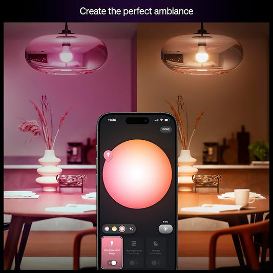 Philips Hue Essential A19 Smart LED Bulbs 3-Pack – 60W Equivalent, 800 Lumens, E26, Colour Changing & Tunable White, Bluetooth - Electronics with | Sold by Uncle Wiener's Wholesale