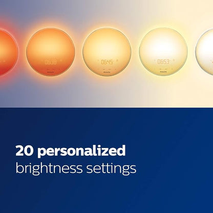 Philips SmartSleep Wake-Up Light HF3520/60 – Sunrise Alarm Clock with Sunset Simulation, 5 Natural Sounds - Electronics with | Sold by Uncle Wiener's Wholesale