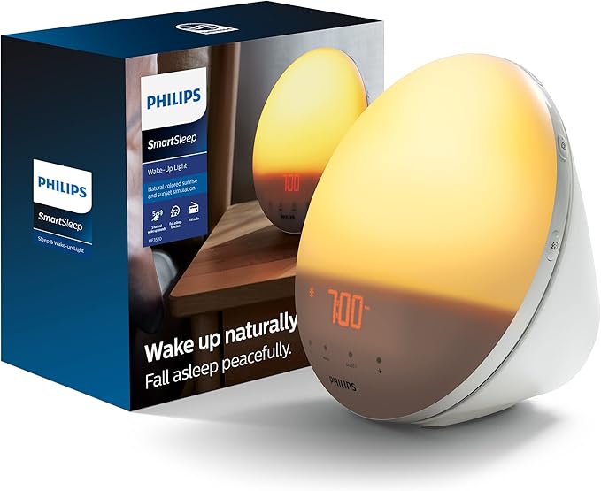 Philips SmartSleep Wake-Up Light HF3520/60 – Sunrise Alarm Clock with Sunset Simulation, 5 Natural Sounds - Electronics with | Sold by Uncle Wiener's Wholesale