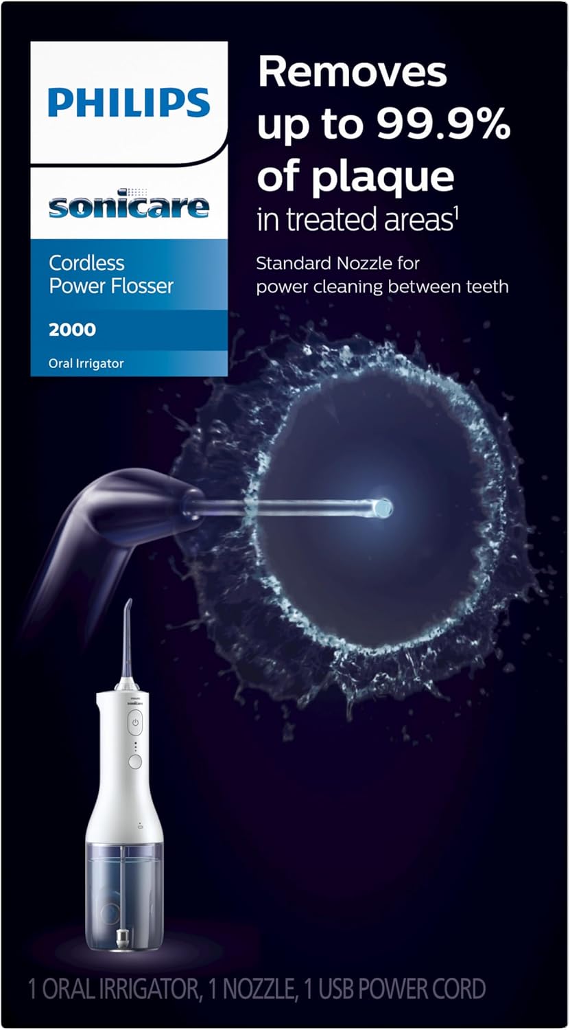 Philips Sonicare Power Flosser 2000 Cordless Oral Irrigator – PHLHX382211WHT - with | Sold by Uncle Wiener's Wholesale