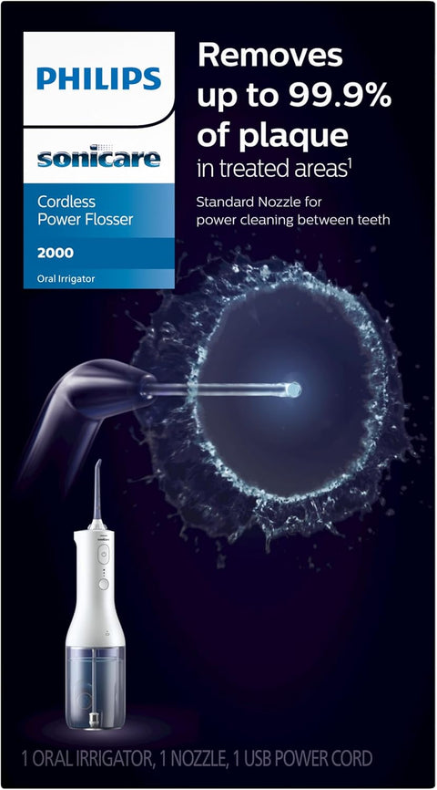 Philips Sonicare Power Flosser 2000 Cordless Oral Irrigator – PHLHX382211WHT - with | Sold by Uncle Wiener's Wholesale