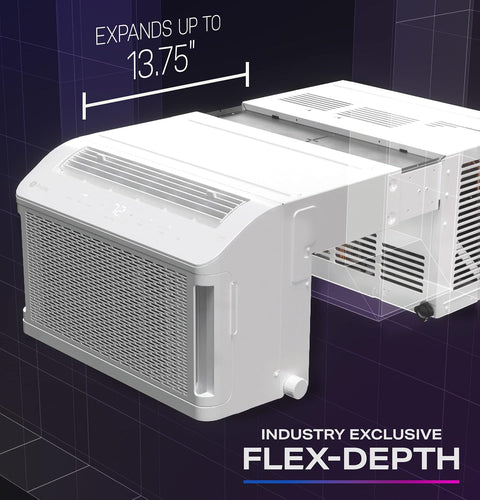 PHNT10CC Clearview Air Conditioner 10,300, Inverter Technology, Ultra Quiet, Medium Rooms up to 450 Sq. FT, Full Window View with Easy Installation, Energy - Efficient Cooling, 10300 BTU, White - with | Sold by Uncle Wiener's Wholesale