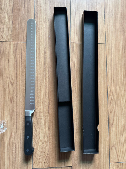 12 Inch Stainless Steel Slicing Carving Knife – S1317 with ergonomic handle and sharp blade for brisket, turkey, and roasts