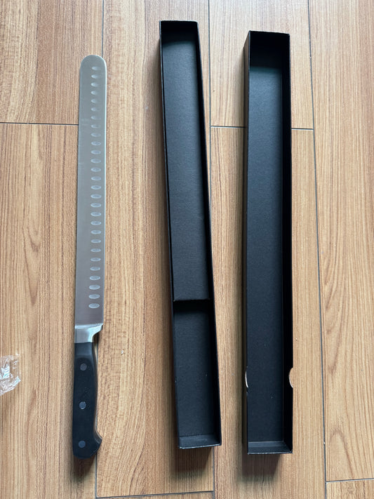 12 Inch Stainless Steel Slicing Carving Knife – S1317 with ergonomic handle and sharp blade for brisket, turkey, and roasts