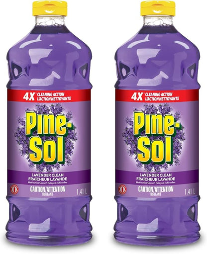Pine - Sol Multi - Surface Cleaner Lavender 2 Pack 1.41L Liquid All Purpose Cleaner - with | Sold by Uncle Wiener's Wholesale