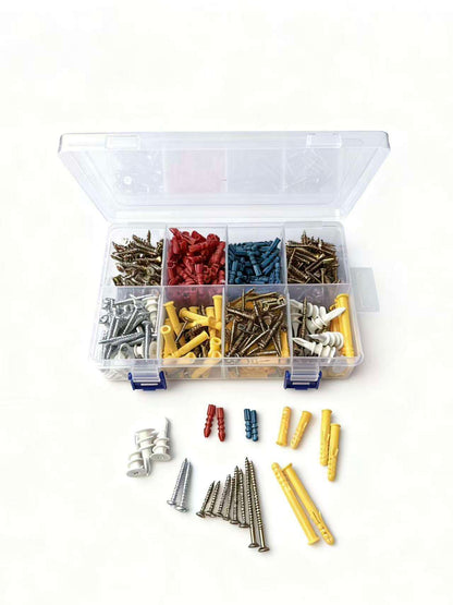 Plastic Drywall Expansion Anchor Kit with Steel Fasteners, Wall Plugs, Screws & Assorted Anchors DWA45 - with | Sold by Uncle Wiener's Wholesale
