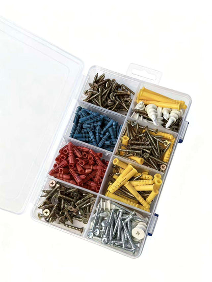 Plastic Drywall Expansion Anchor Kit with Steel Fasteners, Wall Plugs, Screws & Assorted Anchors DWA45 - with | Sold by Uncle Wiener's Wholesale