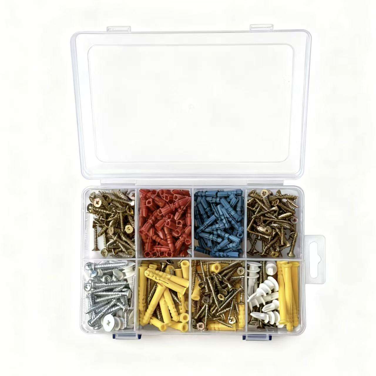 Plastic Drywall Expansion Anchor Kit with Steel Fasteners, Wall Plugs, Screws & Assorted Anchors DWA45 - with | Sold by Uncle Wiener's Wholesale