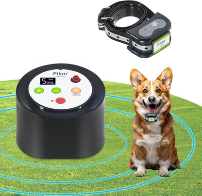 PLkm AS01 Wireless Dog Fence System Rechargeable Pet Containment Collar - with | Sold by Uncle Wiener's Wholesale