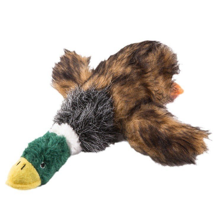 Plush Dog Toys Chicken Sheep Duck Squeaky Pet Toys Assorted - with Plush Duck Toy (Large) | Sold by Uncle Wiener's Wholesale