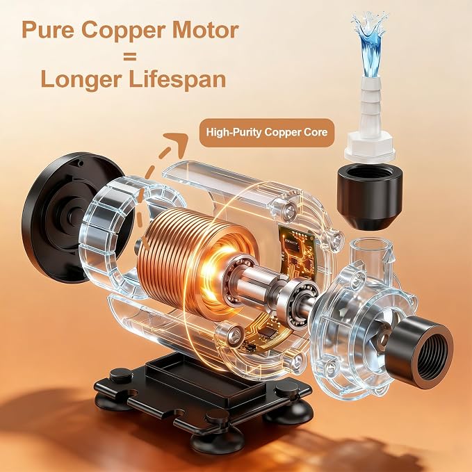 PmpDrTech Automatic Dehumidifier Drain Pump – 15FT High Lift Mini Condensate Pump with Auto Water Level Detection, IPX8 Waterproof & Ultra Quiet Operation - Home products with | Sold by Uncle Wiener's Wholesale