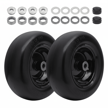 Pneumatic Tire & Yellow Rim Replacement Wheels 2 - Pack – Lawn Tractor, Riding Mower & Zero - Turn Assemblies (15×6.00 - 6, 16×6.5 - 8, 20×8.00 - 8) - with 20×8.00 - 8 Pneumatic Tire & Yellow Rim | Sold by Uncle Wiener's Wholesale