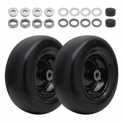Pneumatic Tire & Yellow Rim Replacement Wheels 2 - Pack – Lawn Tractor, Riding Mower & Zero - Turn Assemblies (15×6.00 - 6, 16×6.5 - 8, 20×8.00 - 8) - with 20×8.00 - 8 Pneumatic Tire & Yellow Rim | Sold by Uncle Wiener's Wholesale