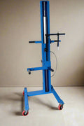 Pneumatic wheel lift blue with tire holder

TTL90130 portable tire handler side view

Pneumatic tire lift for shop use, 200 lb capacity