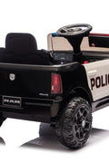 Police Cruiser Dodge RAM 3500 Licensed 24V Ride - On Truck – Remote Control, EVA Wheels, Leather Seat 2577PBK - with | Sold by Uncle Wiener's Wholesale