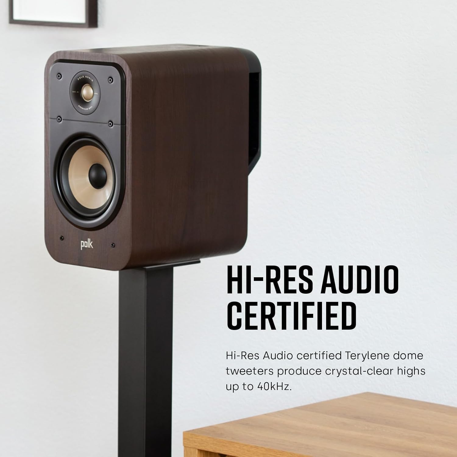 Polk Signature Elite ES20 Bookshelf Speaker - Hi - Res Audio Certified, Dolby Atmos & DTS:X Compatible, 1 Inch Tweeter & 6.5 Inch Woofer, Power Port Technology for Effortless Bass (Pair, Contemporary - with | Sold by Uncle Wiener's Wholesale
