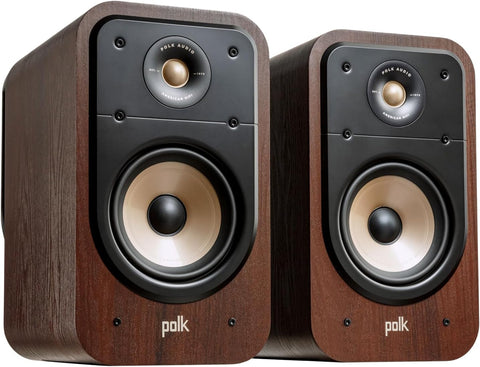 Polk Signature Elite ES20 Bookshelf Speaker - Hi - Res Audio Certified, Dolby Atmos & DTS:X Compatible, 1 Inch Tweeter & 6.5 Inch Woofer, Power Port Technology for Effortless Bass (Pair, Contemporary - with | Sold by Uncle Wiener's Wholesale