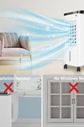 Portable Air Conditioners, 2024 New 3 in 1 Air Conditioner with 5 L Water Tank, 3 Speeds, 12H Cooling Time, 65° Oscillation, Swamp Cooler Portable for Room Office Bedroom Kitchen Garage, Used - with | Sold by Uncle Wiener's Wholesale