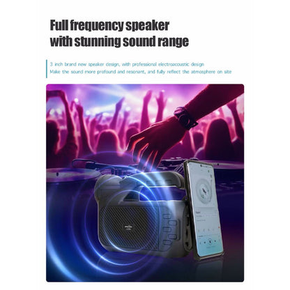 Portable Bluetooth Speaker with Flashlight USB TF FM TWS 5W GTS2068 - with | Sold by Uncle Wiener's Wholesale