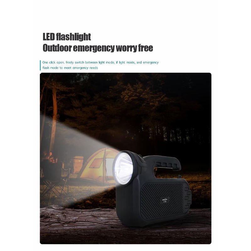 Portable Bluetooth Speaker with Flashlight USB TF FM TWS 5W GTS2068 - with | Sold by Uncle Wiener's Wholesale