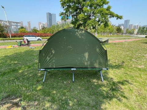 Portable Camping Cot Tent Combo with Sleeping Bag & Mattress – TS089 - with | Sold by Uncle Wiener's Wholesale
