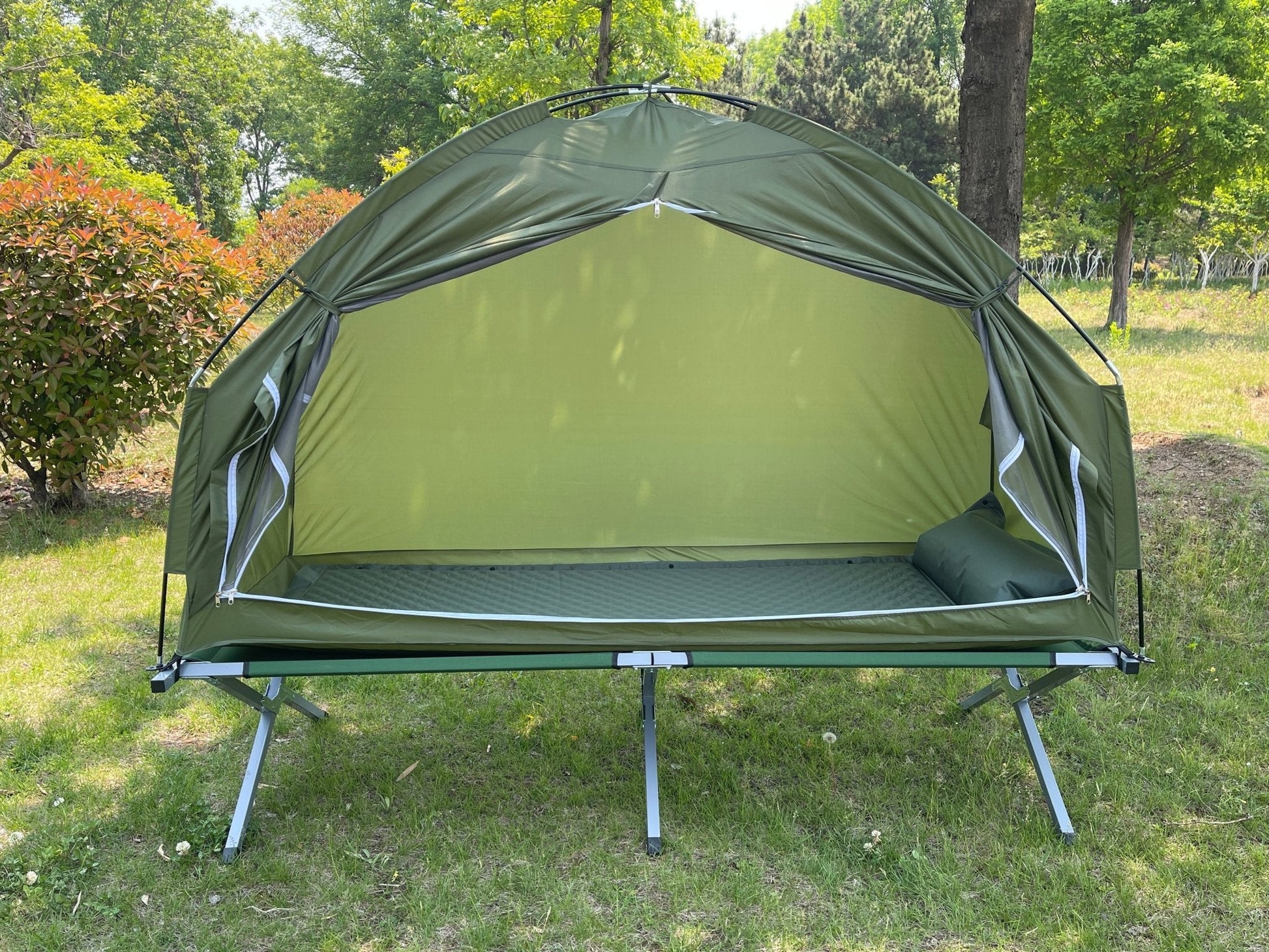 Portable Camping Cot Tent Combo with Sleeping Bag & Mattress – TS089 - with | Sold by Uncle Wiener's Wholesale