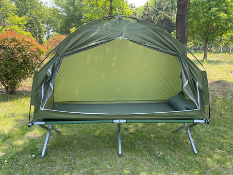 Portable Camping Cot Tent Combo with Sleeping Bag & Mattress – TS089 - with | Sold by Uncle Wiener's Wholesale