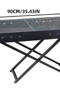 Portable Charcoal BBQ Grill with Blower – 12″x35″ Folding Steel Camping Grill for Outdoor Cooking – 250612C - with | Sold by Uncle Wiener's Wholesale