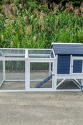 Portable Chicken Tractor Coop with Wheels – Outdoor Wooden Hen House with Nesting Box & Run MSHC046 - with | Sold by Uncle Wiener's Wholesale