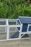 Portable Chicken Tractor Coop with Wheels – Outdoor Wooden Hen House with Nesting Box & Run MSHC046 - with | Sold by Uncle Wiener's Wholesale