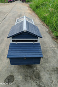 Portable Chicken Tractor Coop with Wheels – Outdoor Wooden Hen House with Nesting Box & Run MSHC046 - with | Sold by Uncle Wiener's Wholesale