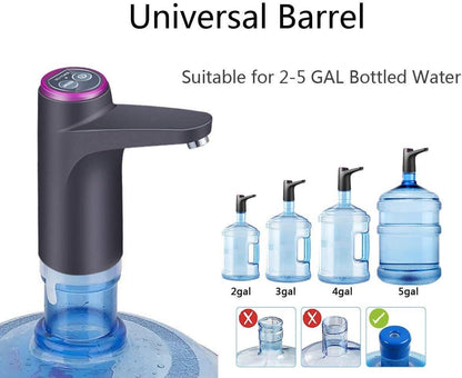 Portable Electric Water Bottle Pump for 3–5 Gallon Jugs USB Rechargeable Auto Shut - Off Dispenser WDP35U - with | Sold by Uncle Wiener's Wholesale