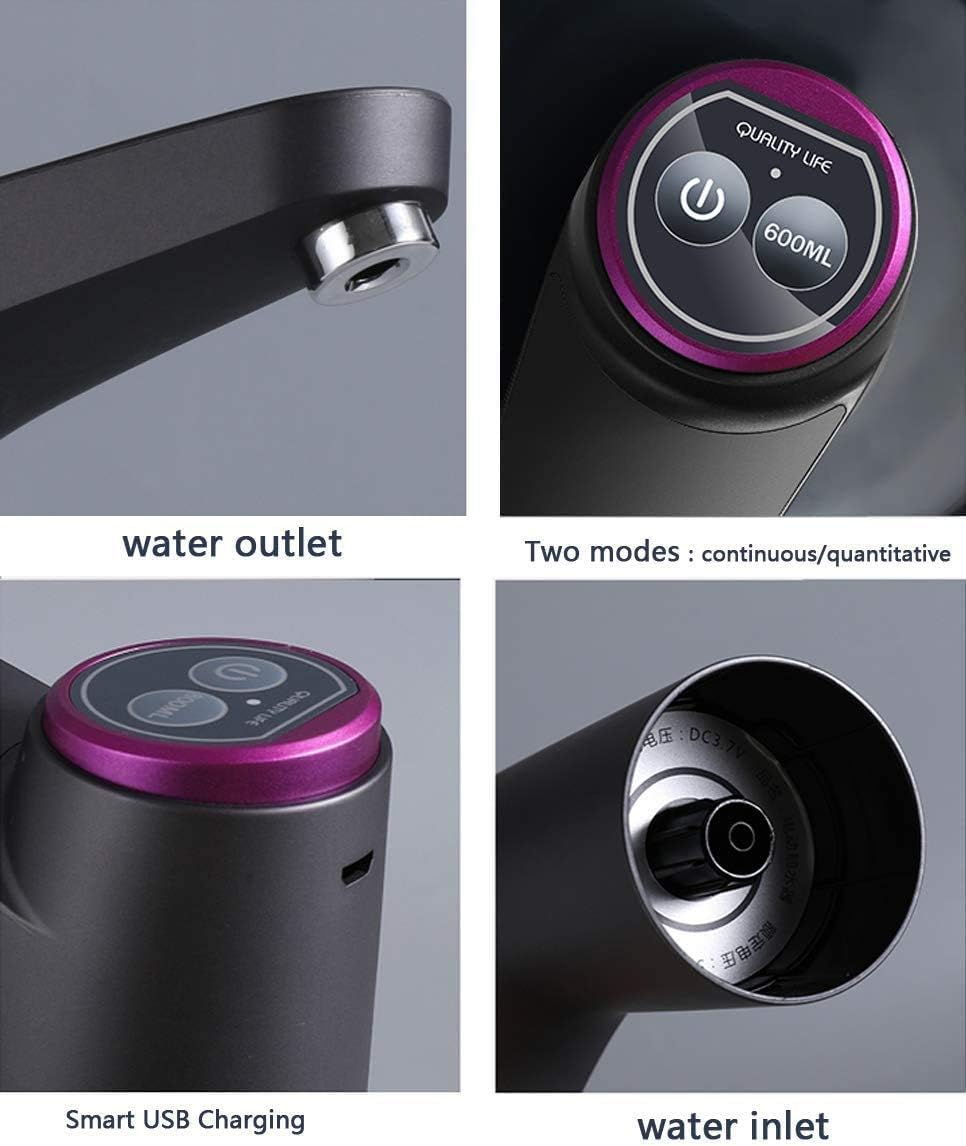 Portable Electric Water Bottle Pump for 3–5 Gallon Jugs USB Rechargeable Auto Shut - Off Dispenser WDP35U - with | Sold by Uncle Wiener's Wholesale