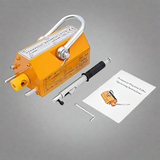 PORTABLE HEAVY - DUTY MAGNETIC PLATE LIFTER – CRANE HOIST FOR STEEL & METAL HANDLING - with 1000 KG | Sold by Uncle Wiener's Wholesale
