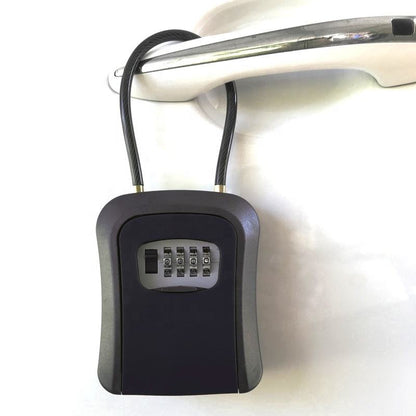 Portable Key Safe Lock Box Aluminium Alloy Hanging Lock Case 4.5″×3.7″×1.6″ M8962 - with | Sold by Uncle Wiener's Wholesale