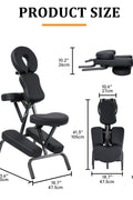 Portable Massage Chair – Adjustable Folding Spa Chair with Carrying Bag, Waterproof PU Leather, Heavy - Duty Steel Frame – AMC66 - with | Sold by Uncle Wiener's Wholesale