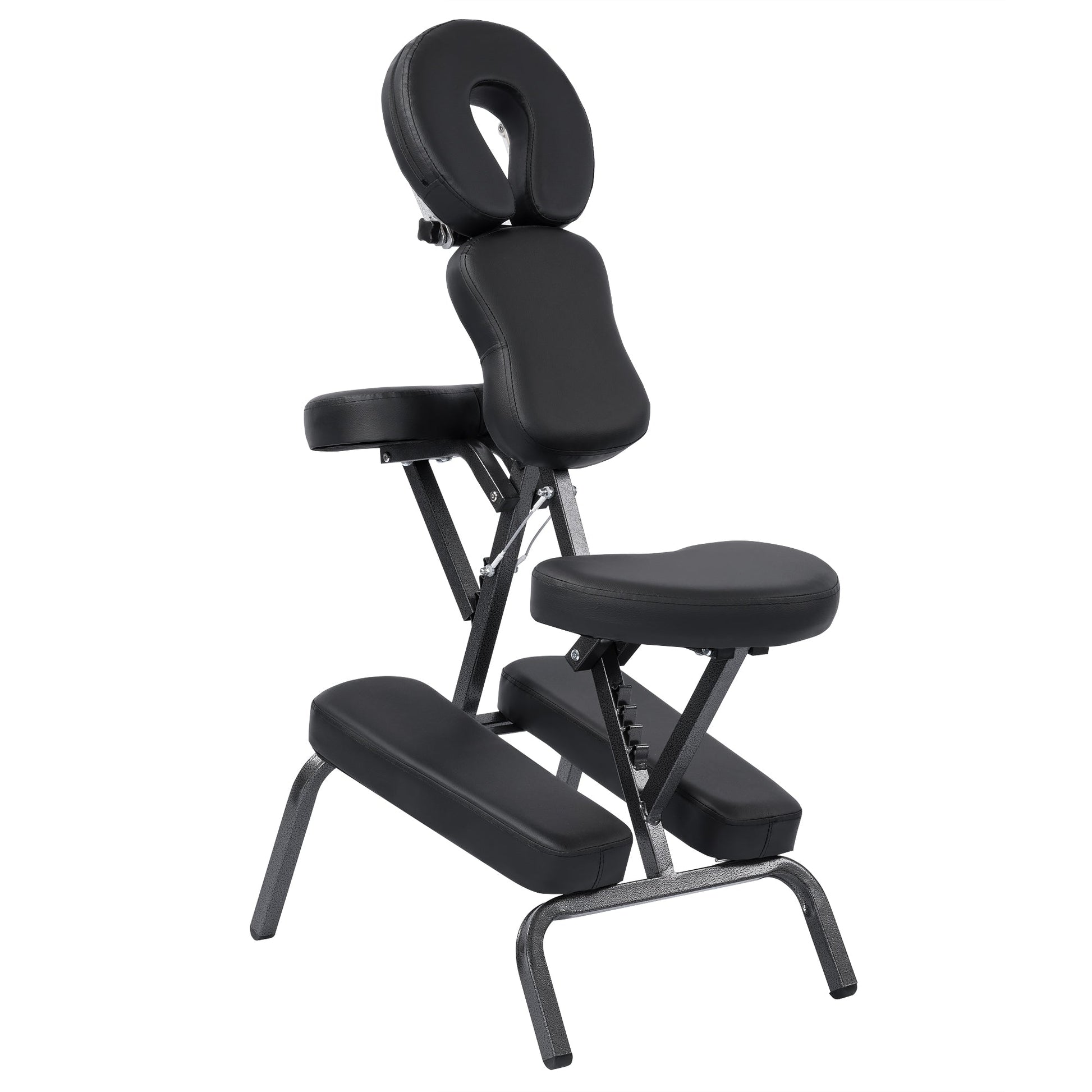 Portable Massage Chair – Adjustable Folding Spa Chair with Carrying Bag, Waterproof PU Leather, Heavy - Duty Steel Frame – AMC66 - with | Sold by Uncle Wiener's Wholesale