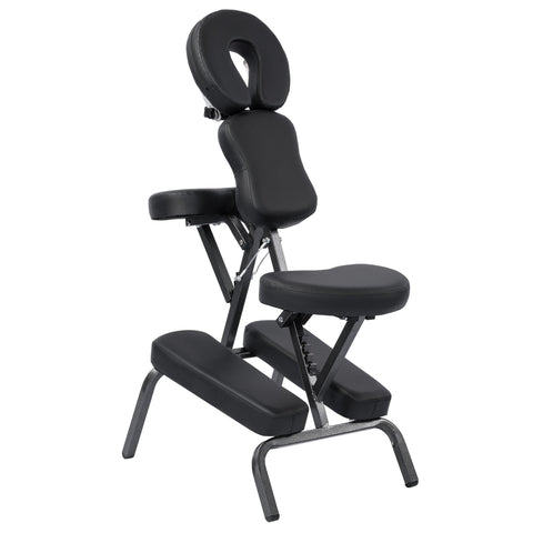 Portable Massage Chair – Adjustable Folding Spa Chair with Carrying Bag, Waterproof PU Leather, Heavy - Duty Steel Frame – AMC66 - with | Sold by Uncle Wiener's Wholesale