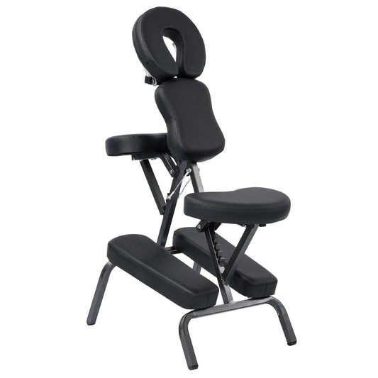 Portable Massage Chair – Adjustable Folding Spa Chair with Carrying Bag, Waterproof PU Leather, Heavy - Duty Steel Frame – AMC66 - with | Sold by Uncle Wiener's Wholesale